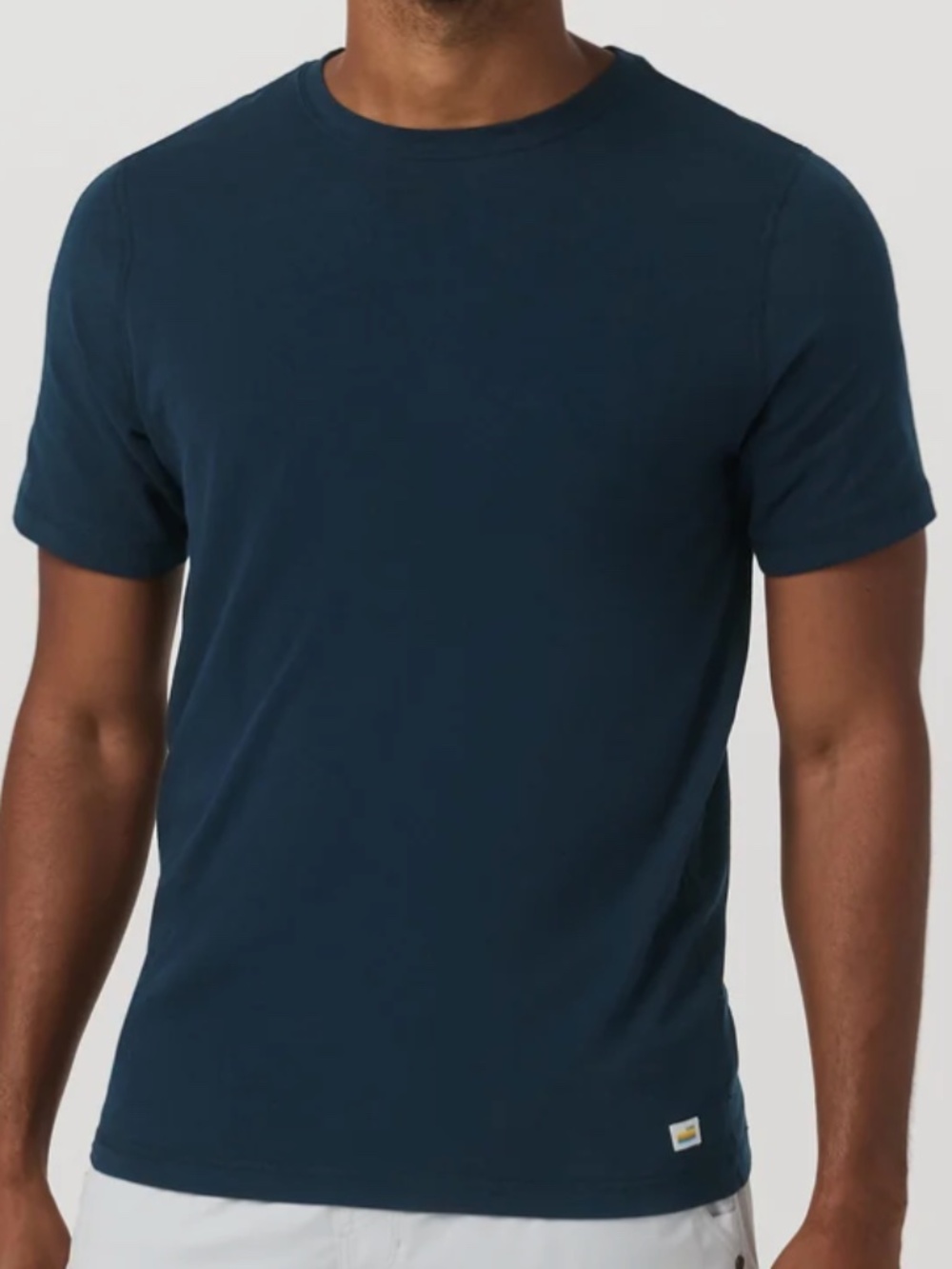 Vuori Tuvalu Mens Short Sleeve Tee Shirt, Ink (Navy Blue), X-Large